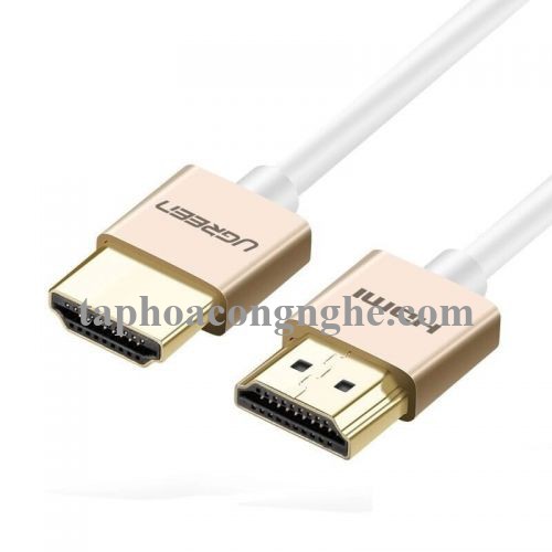 Ugreen 40491 3M màu Hồng Cáp tín hiệu HDMI chuẩn 2.0 sợi siêu nhỏ cao cấp HD117 30040491